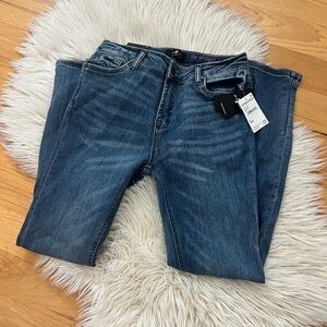 Boys Dark Blue Straight Fit Jeans